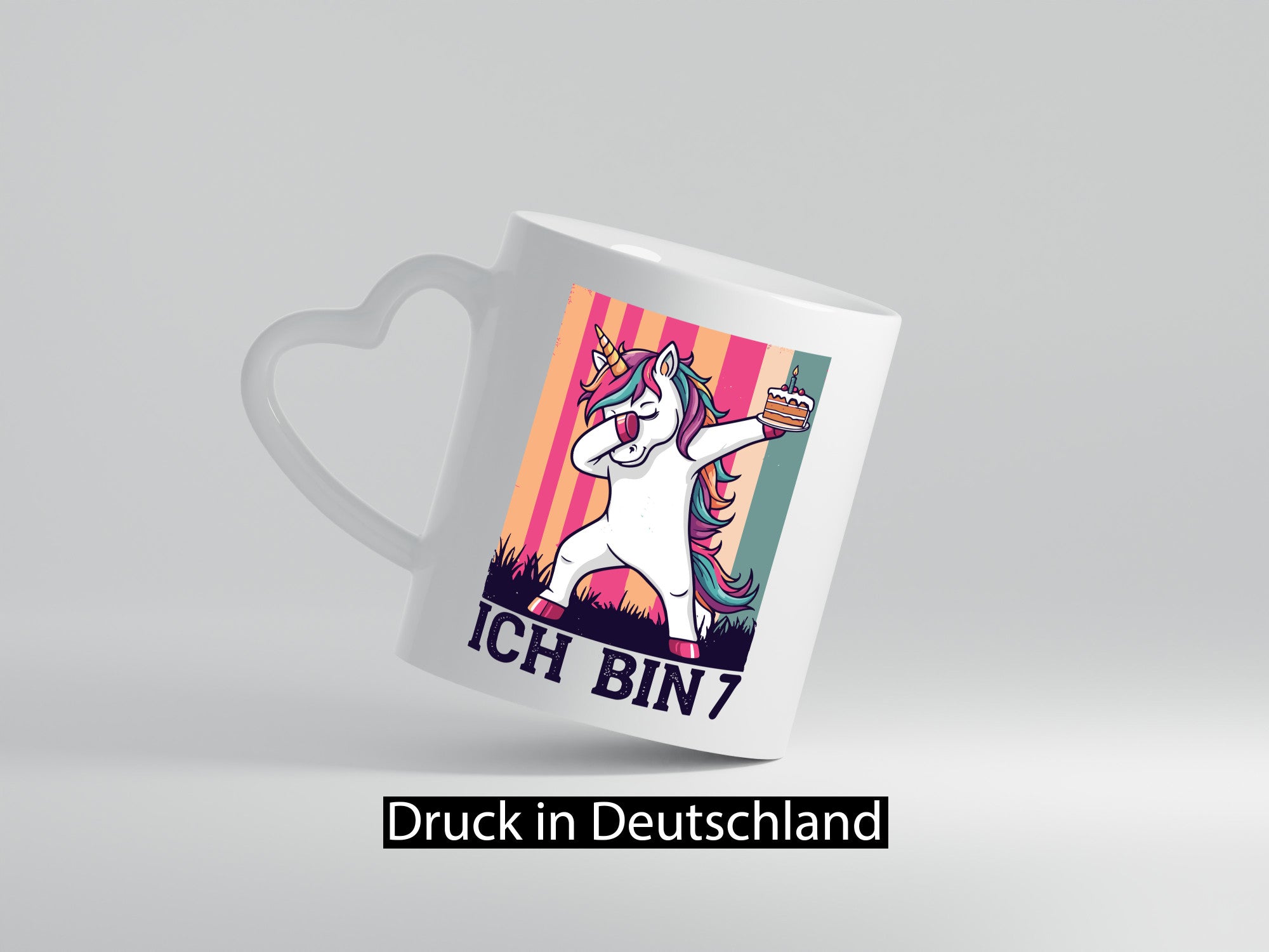 7 Geburtstag | Einhorn Damping Mädchen Geschenkidee Humor Tasse