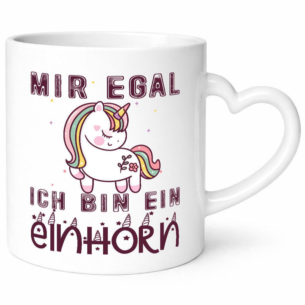 Mir egal ich bin ein einhorn | Süß Humor Geschenkidee Tasse