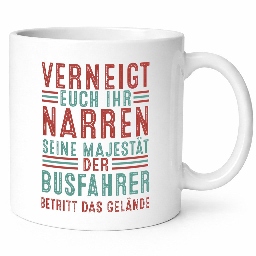 Verneigt euch: Busfahrer | Berufsfahrer Fahrer v2 lustig Arbeit Kollegen Büro