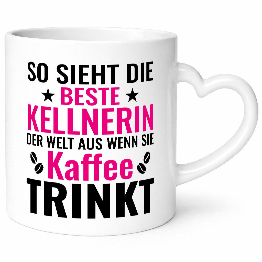 Kaffee trinkt: Kellnerin | Beruf kellnern Bedienung Humor Arbeit Kollegen Büro