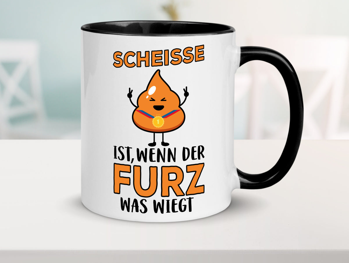 Scheisse ist lustiger Spruch Geschenk Humor Geschenkidee Tasse