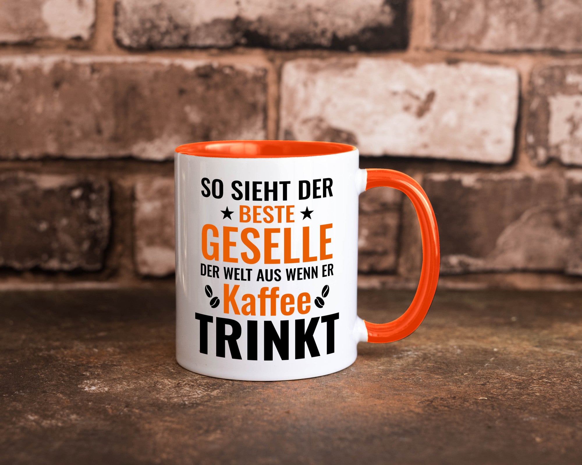 Kaffee trinkt: Geselle | Handwerker lustig Humor Geschenkidee Geschenk Tasse