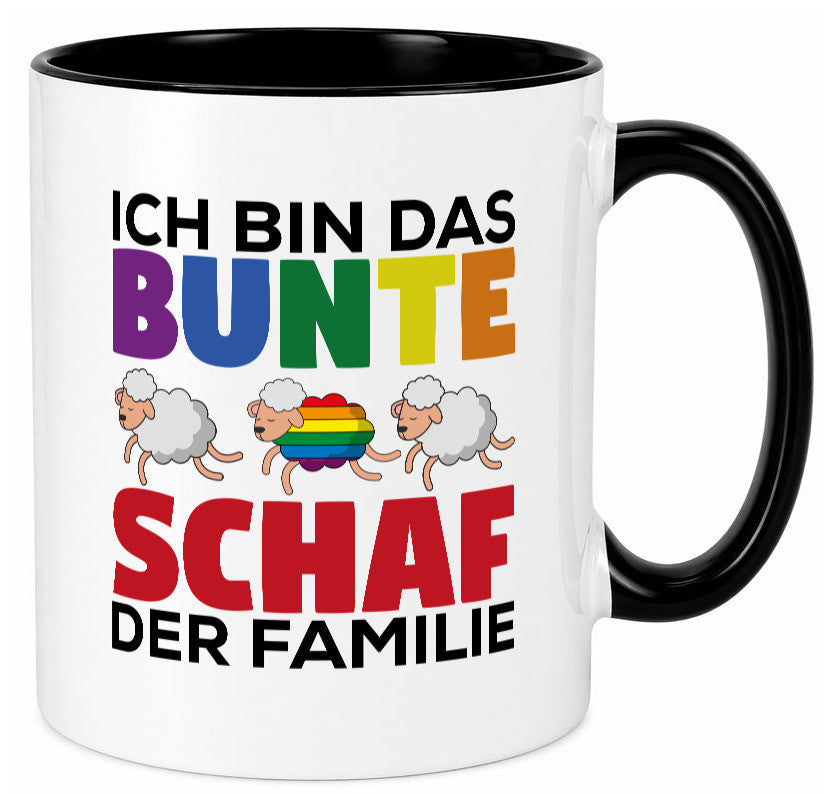 LGBTQ+ Tasse | Buntes Schaf Regenbogen Humor Geschenkidee
