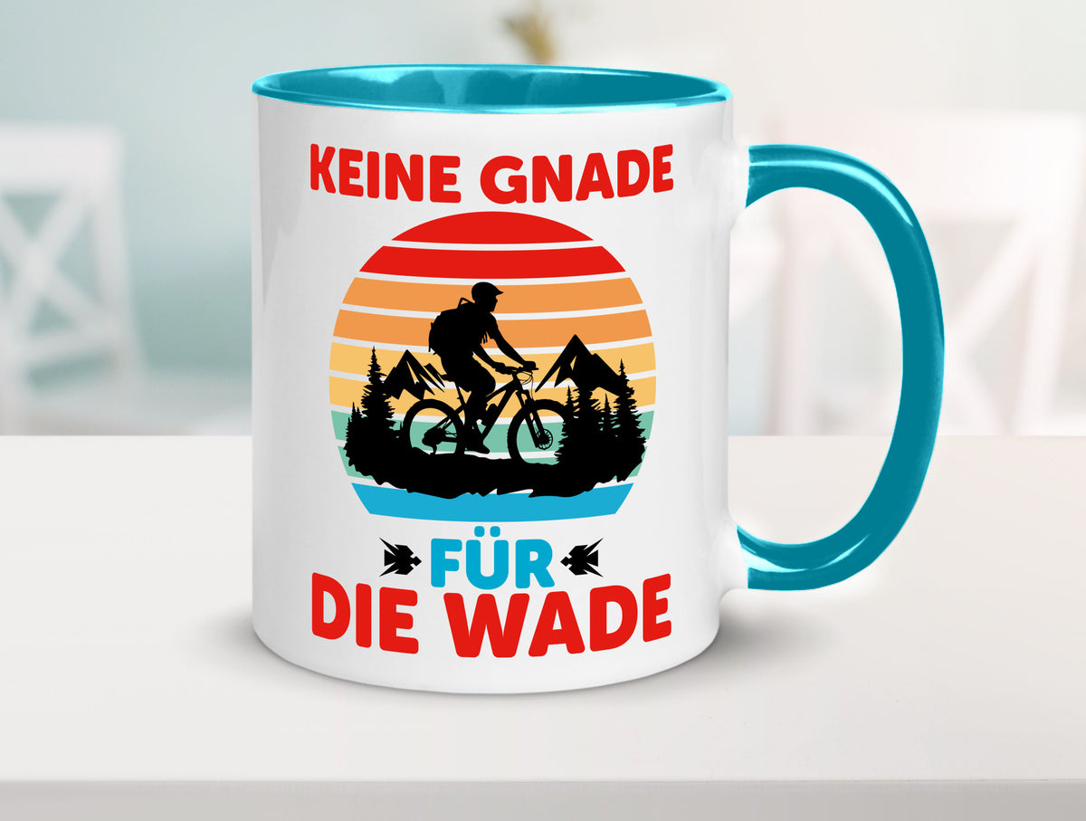 Keine Knade für die Wade | BMX Renrad Biker v2 lustig Humor Geschenkidee Tasse