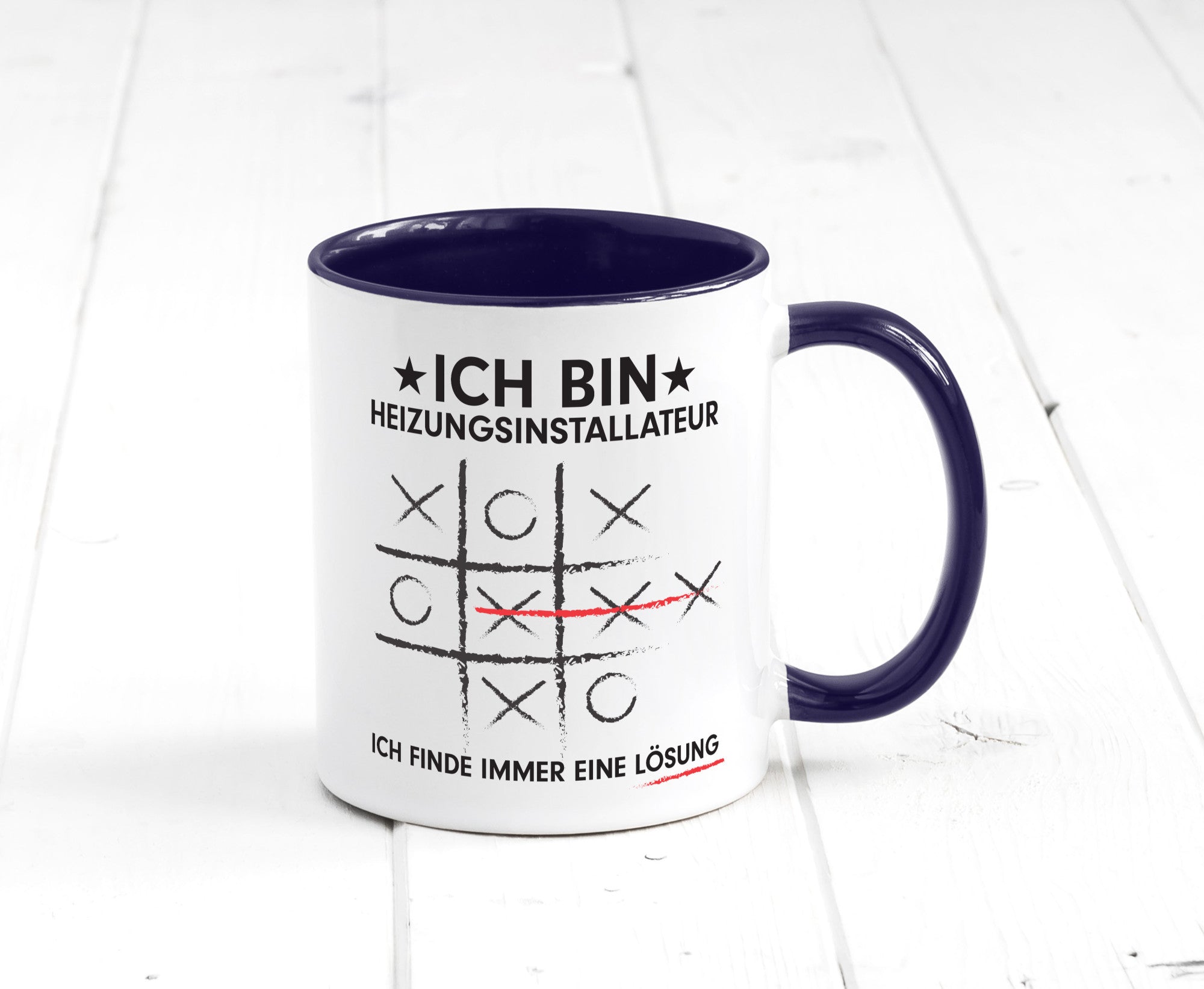 Löse Probleme: Heizungsinstallateur | Heizungsbauer Humor Geschenkidee Tasse
