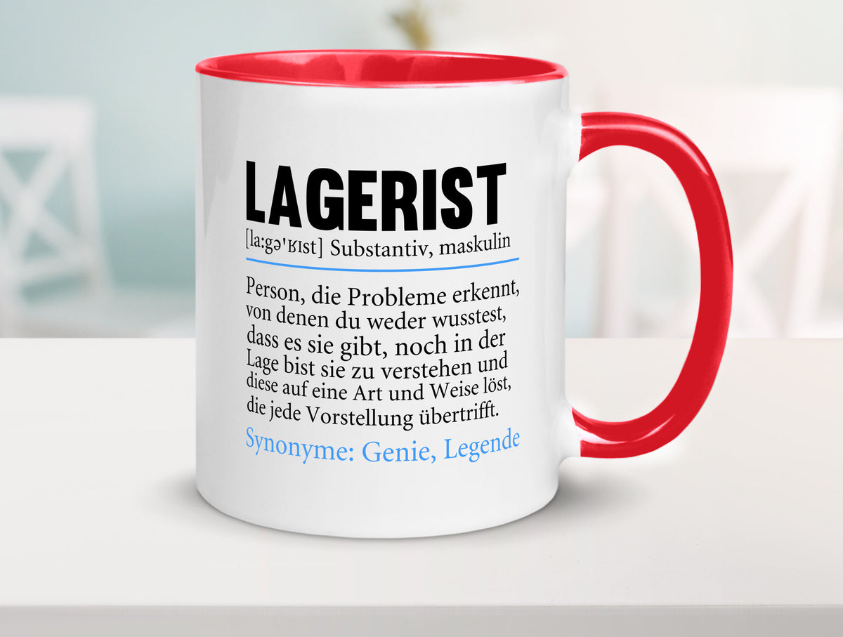 Lagerist | Spruch Beruf Lageristen Lager Arbeiter lustiger Geschenk Arbeit Tasse