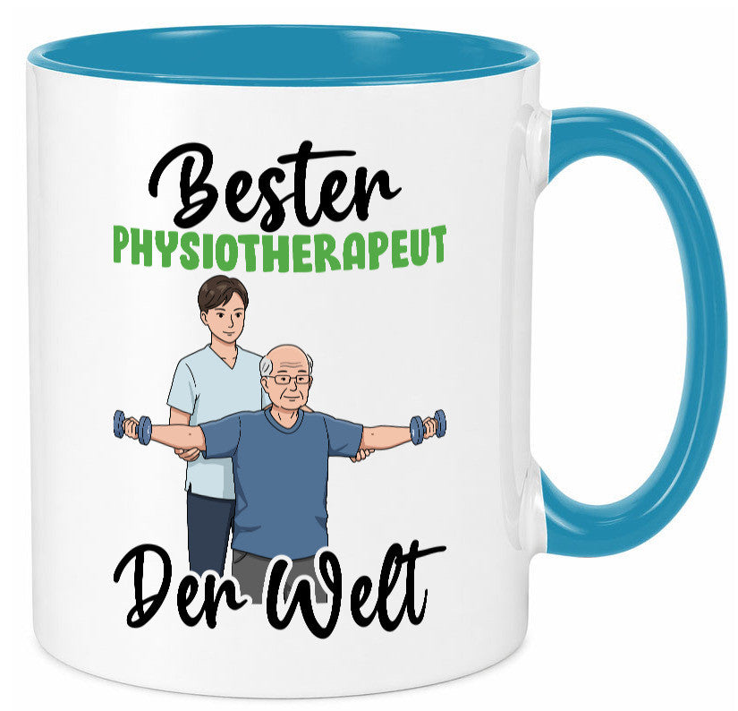 Bester Physiotherapeut v3 Geschenk Humor Geschenkidee lustiger Spruch Tasse
