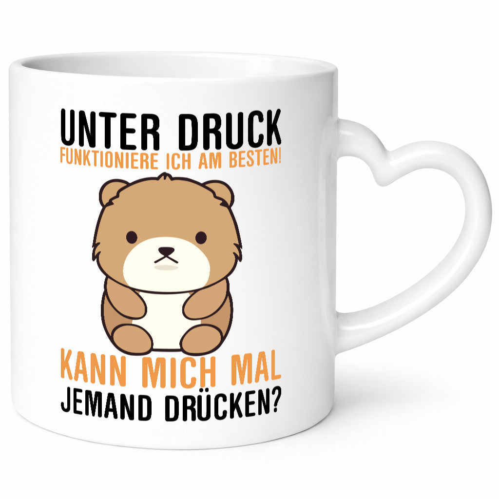 Kann mich jemand drücken | süßer Teddy Knuddeln Comic lustig Humor Geschenkidee