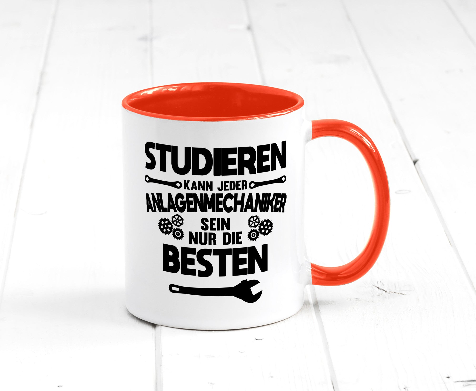 Nur die besten werden Anlagenmechaniker Humor Geschenkidee Tasse