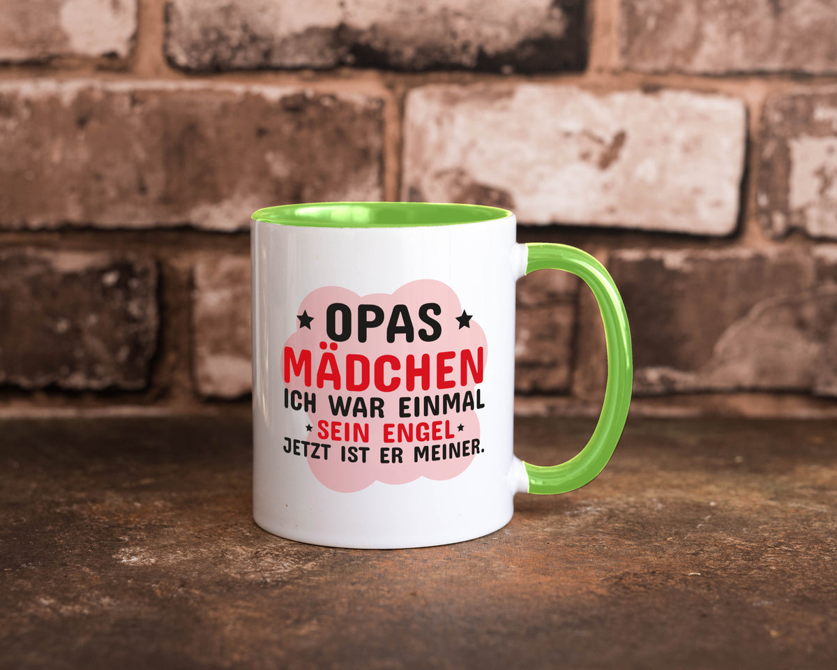 Opas Mädchen | Trauer Tasse Abschied Enkelin lustig Familie Geschenkidee