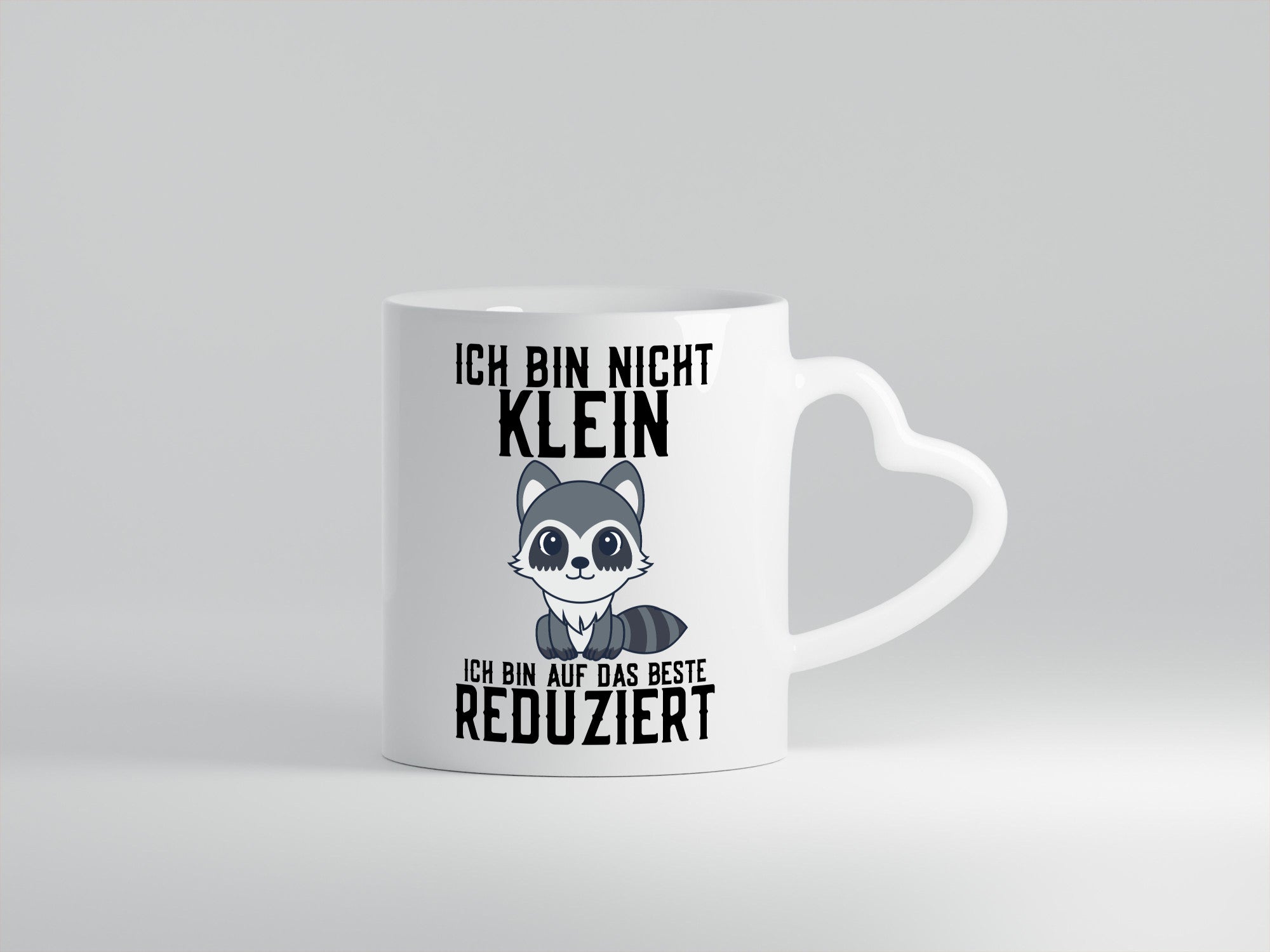 Ich bin nicht klein | das Beste süßer Waschbär Comic Geschenk Humor