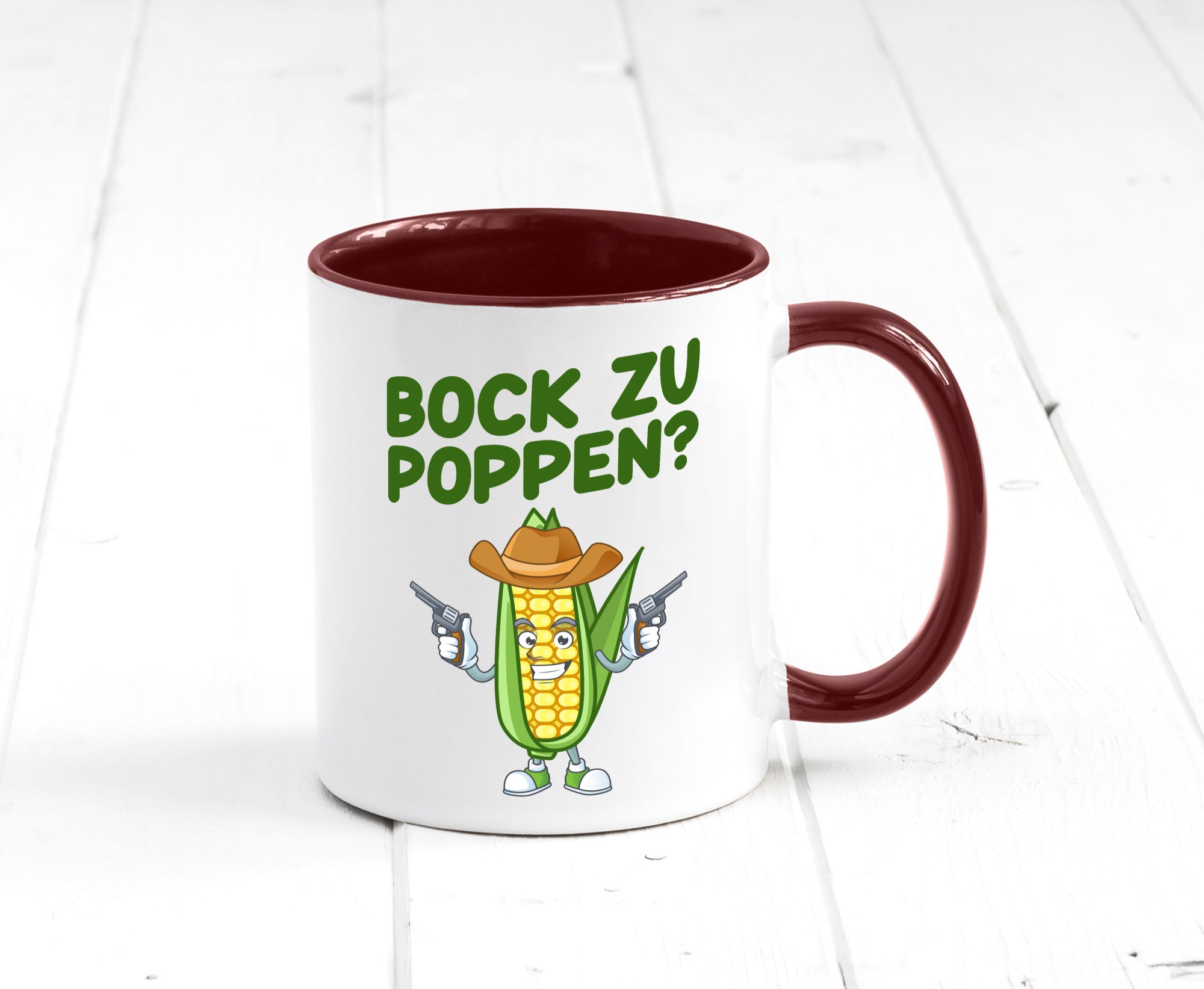 Bock auf Poppen | Mais Lustig Geschenk Humor Geschenkidee lustiger Spruch Tasse