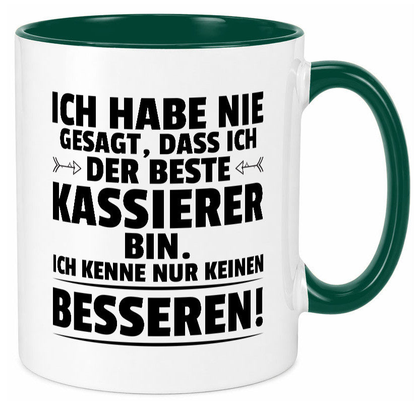 Der Beste Kassierer Geschenk Humor Geschenkidee lustiger Spruch Tasse