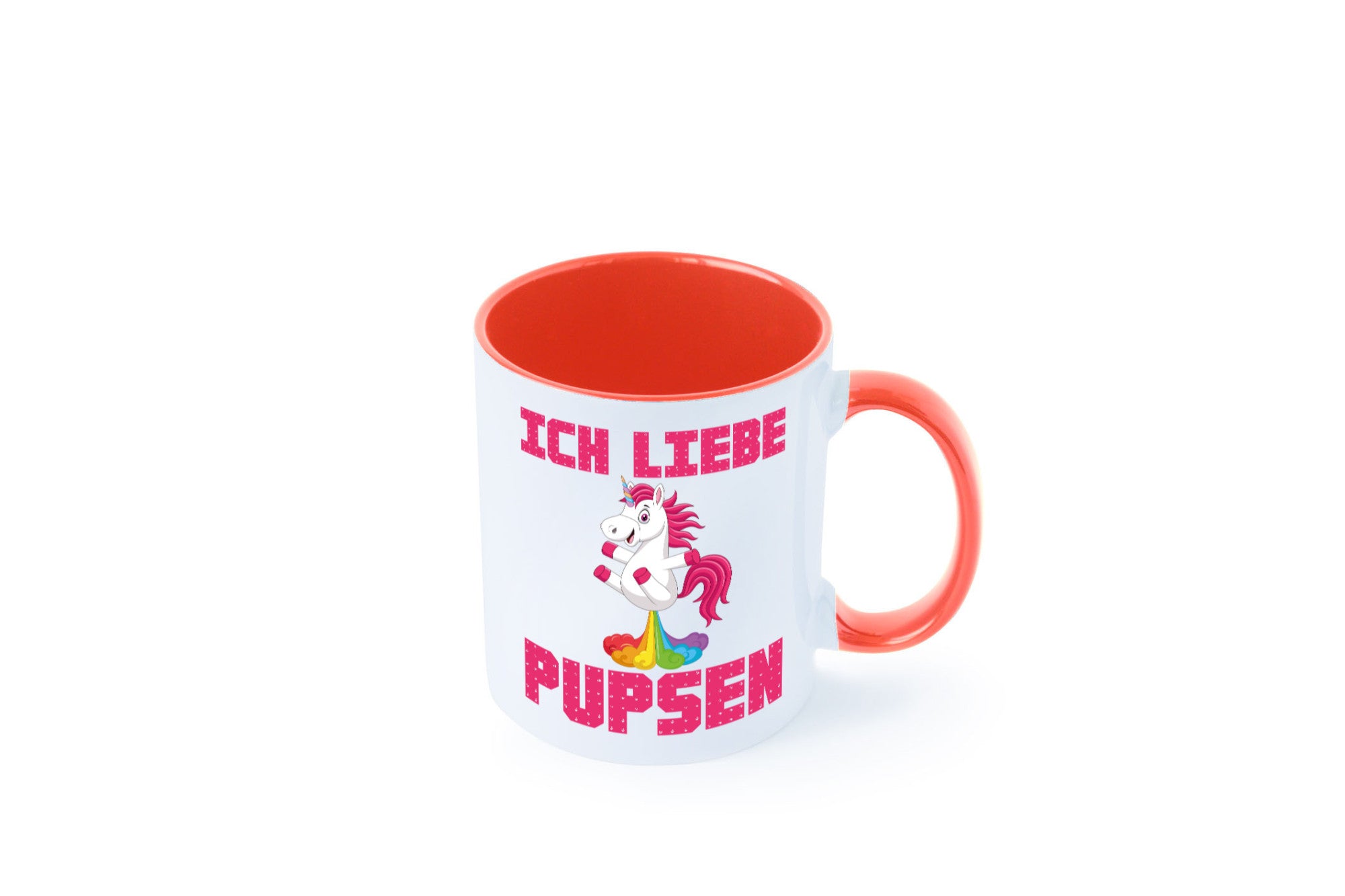 Ich liebe pupsen | Einhorn Pups lustiger Spruch Humor Geschenkidee Tasse