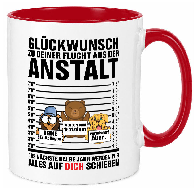 Glückwunsch zur Flucht | Arbeitskollegen Berufswechel Humor Arbeit Kollegen