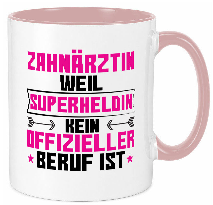 Superheldin Zahnärztin | Zahnmedizin Beruf Geschenkidee Arbeit Kollegen Büro Tasse
