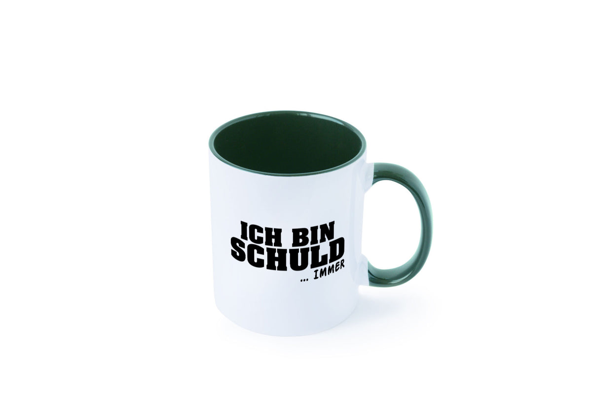 Ich bin Schuld | Schwarze Schaff lustig Humor Geschenkidee Geschenk Tasse