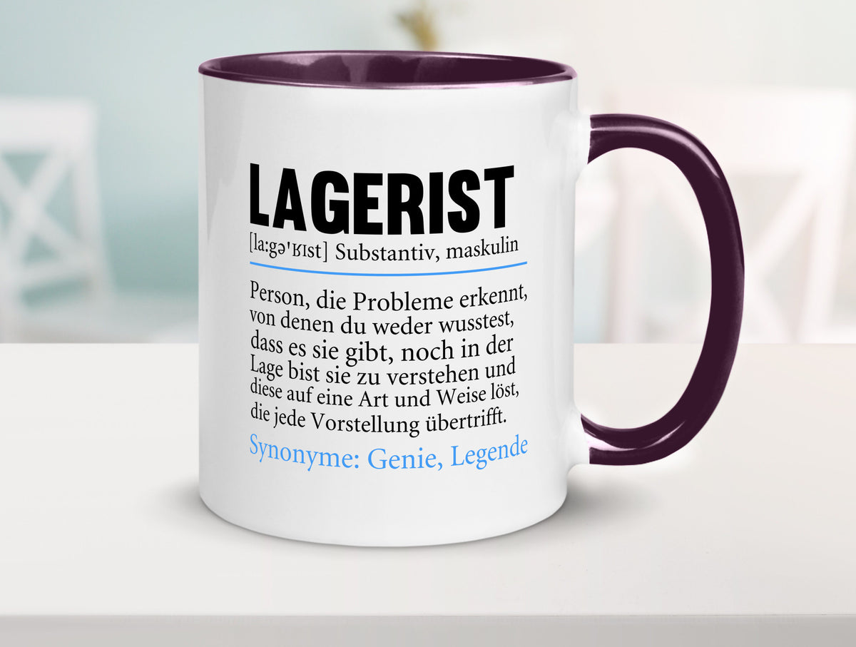 Lagerist | Spruch Beruf Lageristen Lager Arbeiter lustiger Geschenk Arbeit Tasse