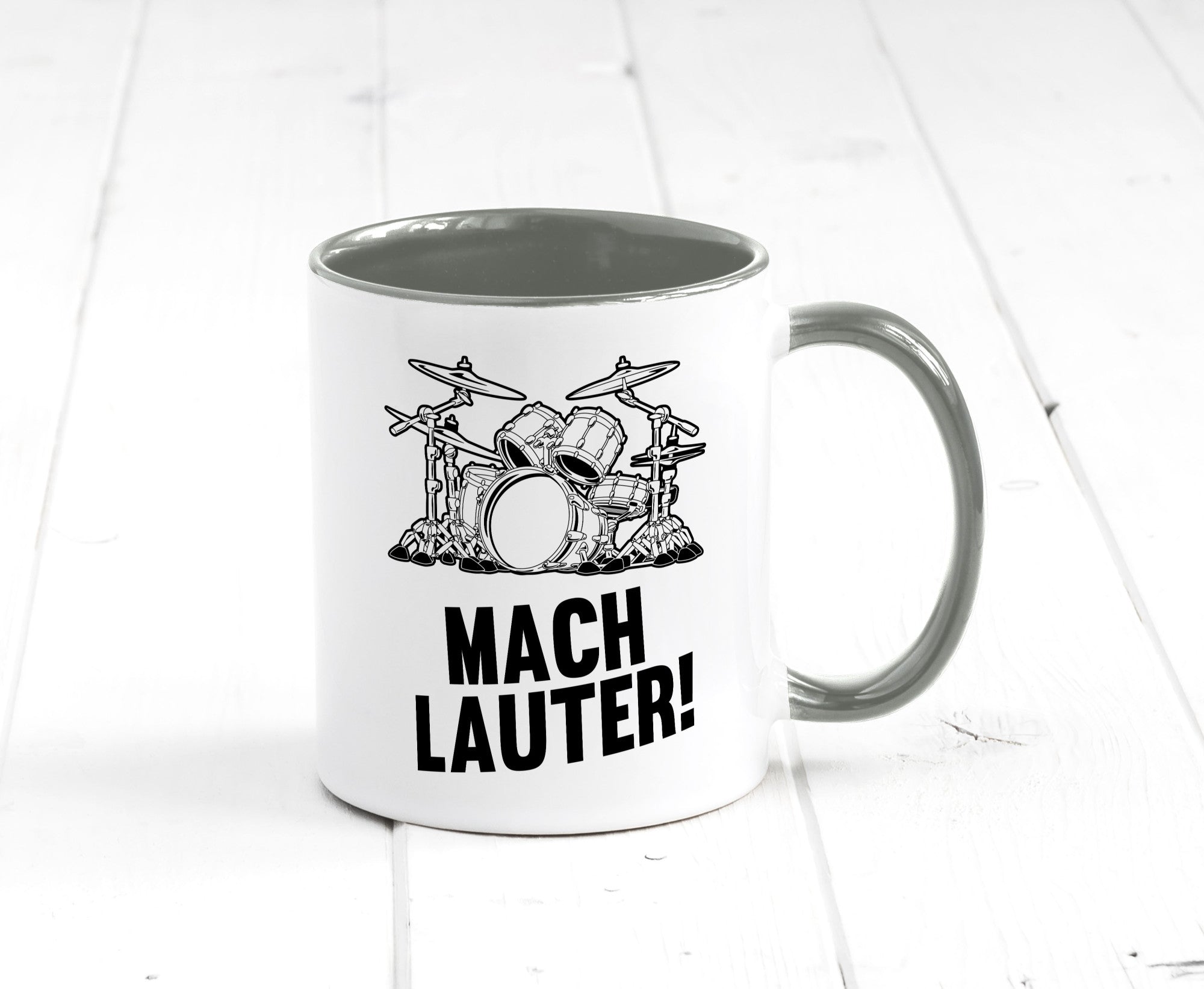 Mach lauter | Schlagzeug Band Musiker Geschenkidee Humor Tasse