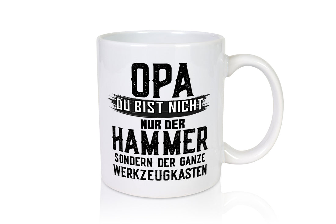 Opa ist der Hammer | Großvater Tasse Werkzeugkasten lustig Familie Geschenkidee