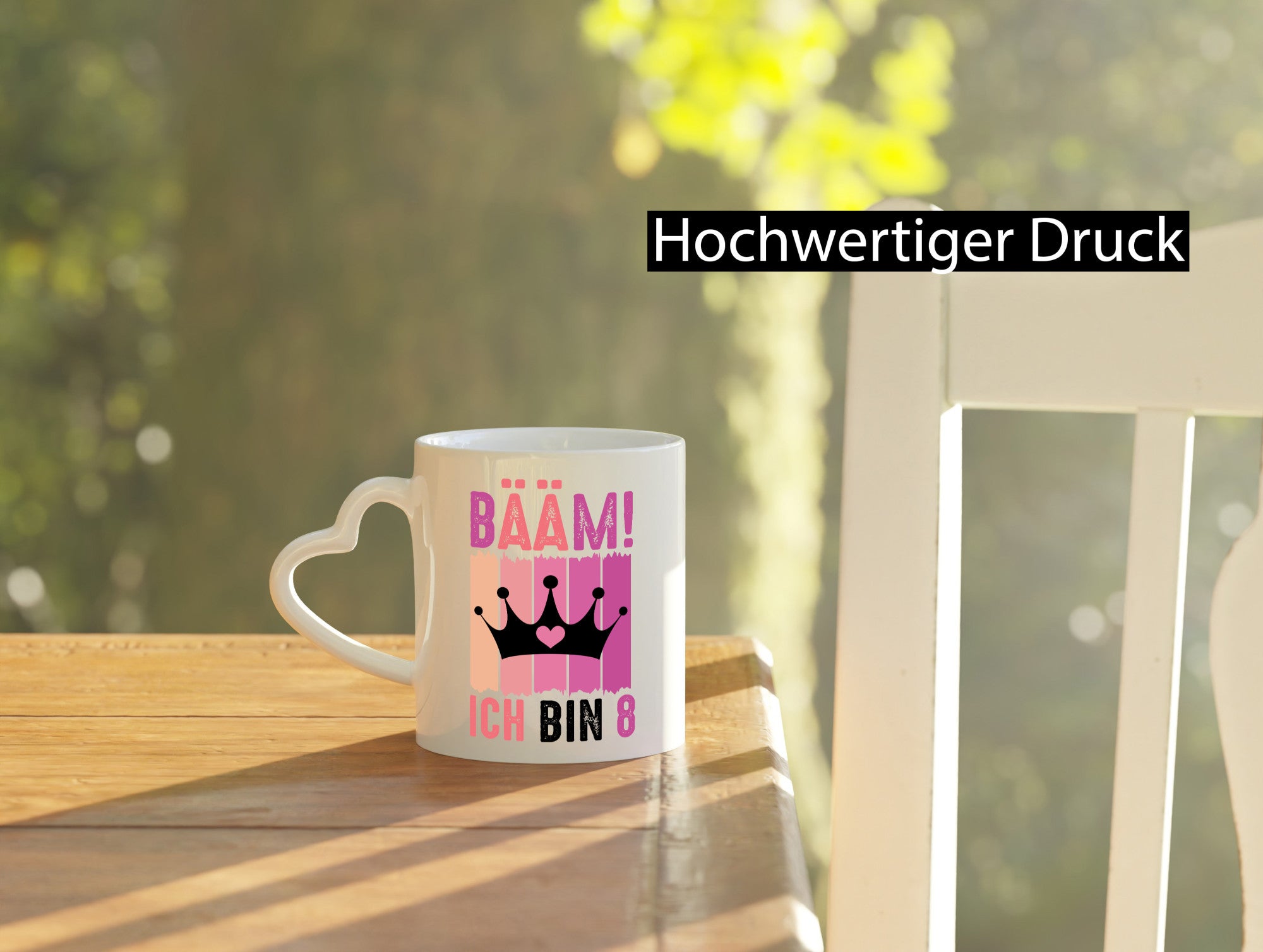 8. Geburtstag | 8 Jahre Bääm ich bin Krone lustig Geschenkidee Geschenk Tasse
