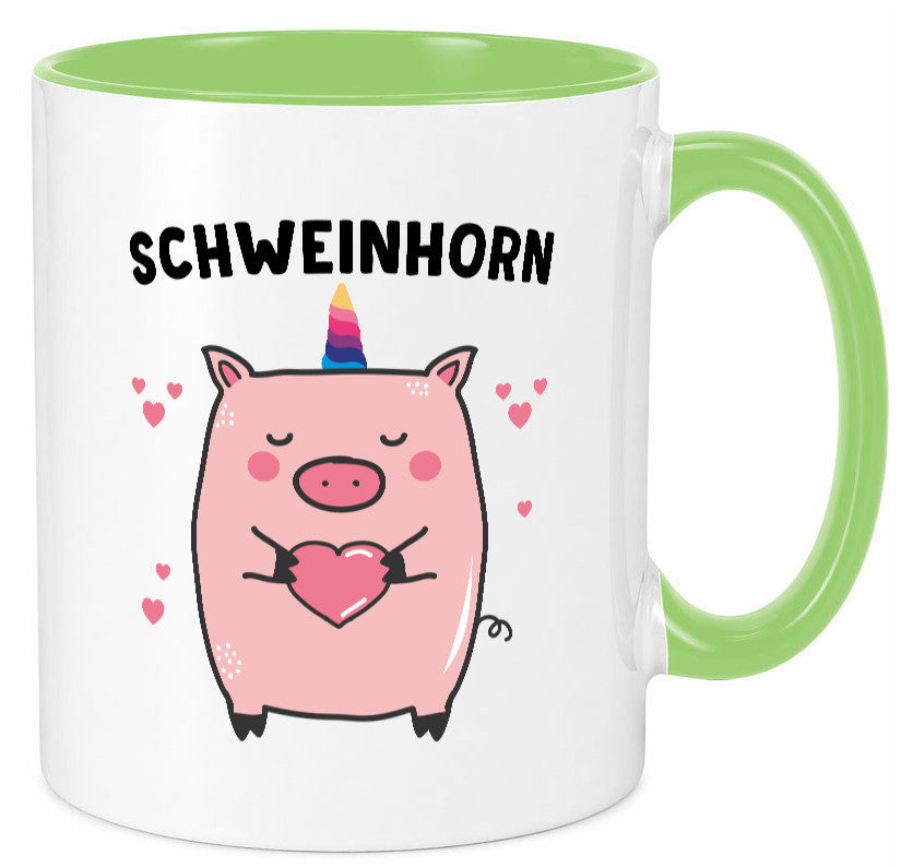 Schweinhorn lustig Humor Geschenkidee Geschenk Tasse