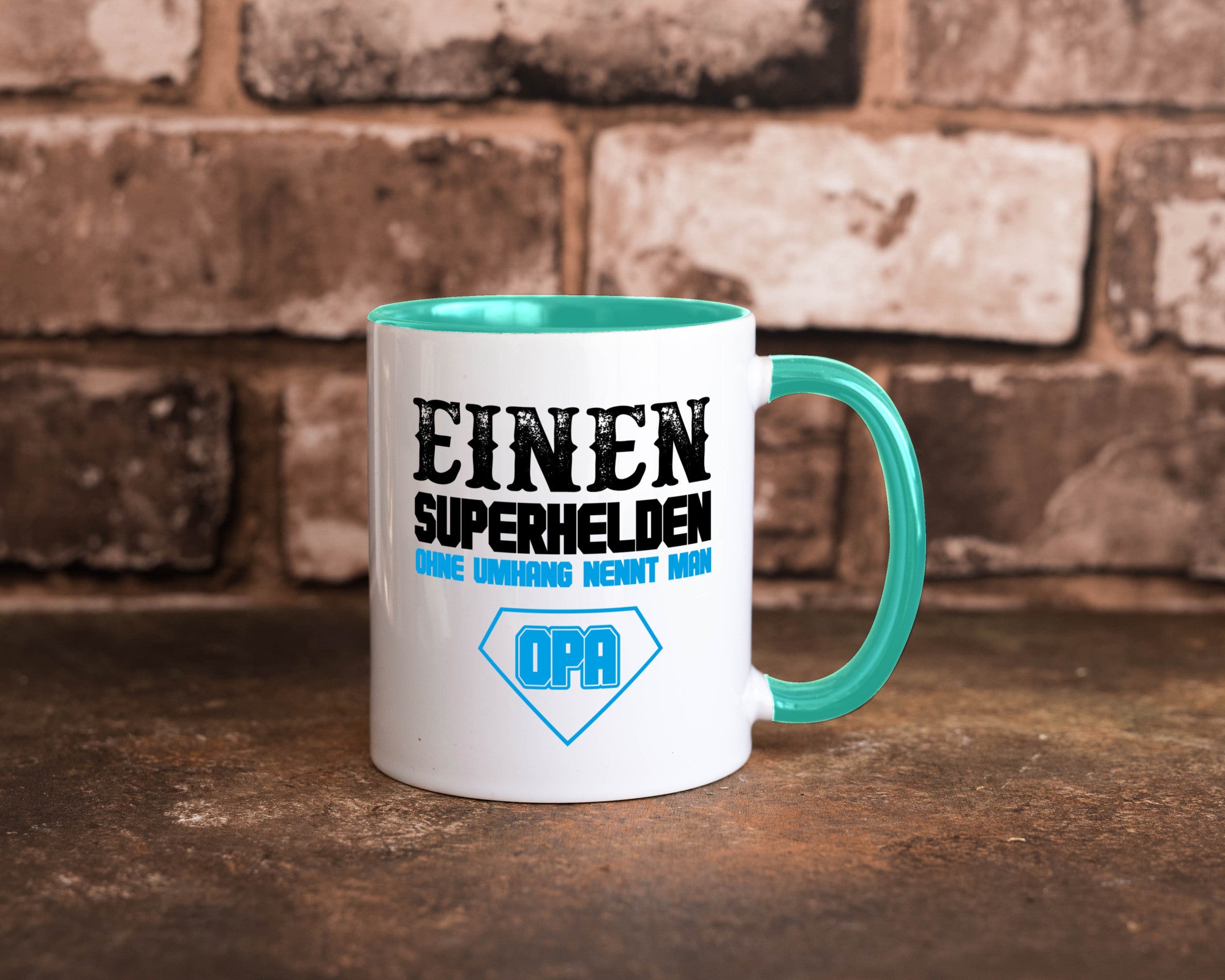 Superheld Opa Geschenk Familie Geschenkidee lustiger Spruch Tasse