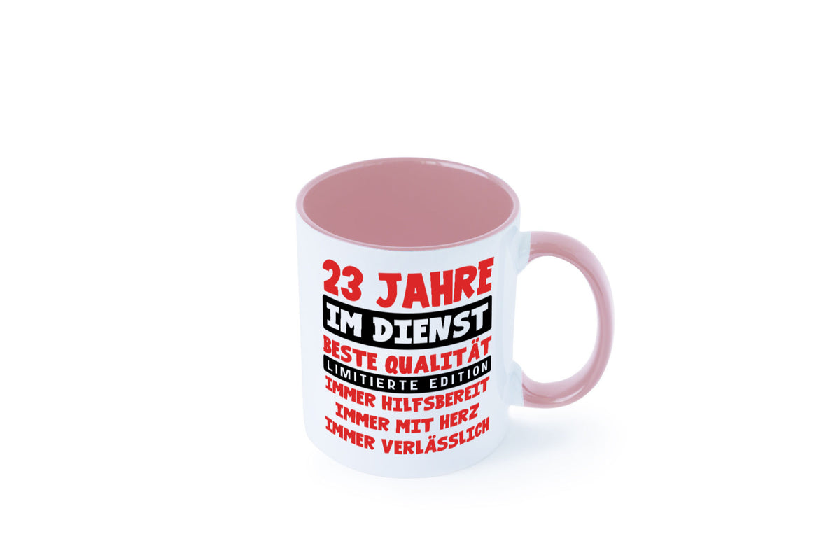 23 Jahre im Dienst | Jubiläum Arbeit v9 Humor Kollegen Büro Geschenkidee Tasse