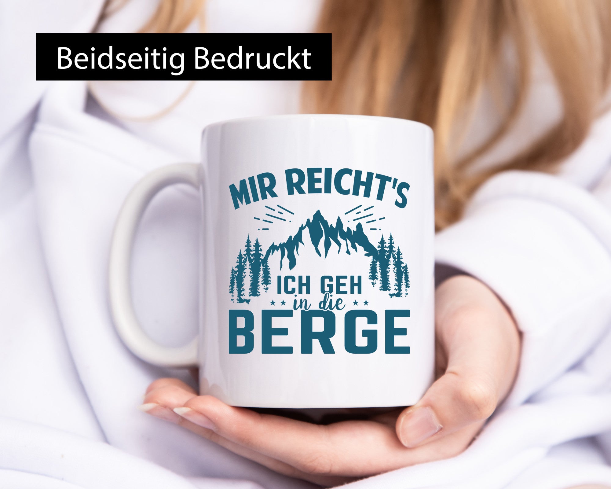 Ich geh in die Berge | Bäume lustig Humor Geschenkidee Geschenk Tasse