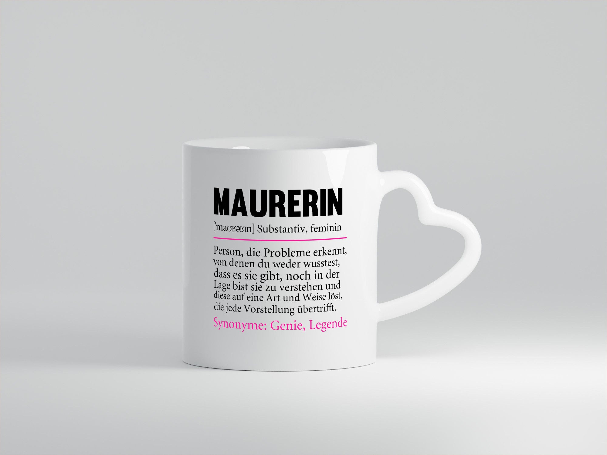Maurerin | Spruch Beruf Humor Definition Geschenk Arbeit Kollegen Büro lustiger