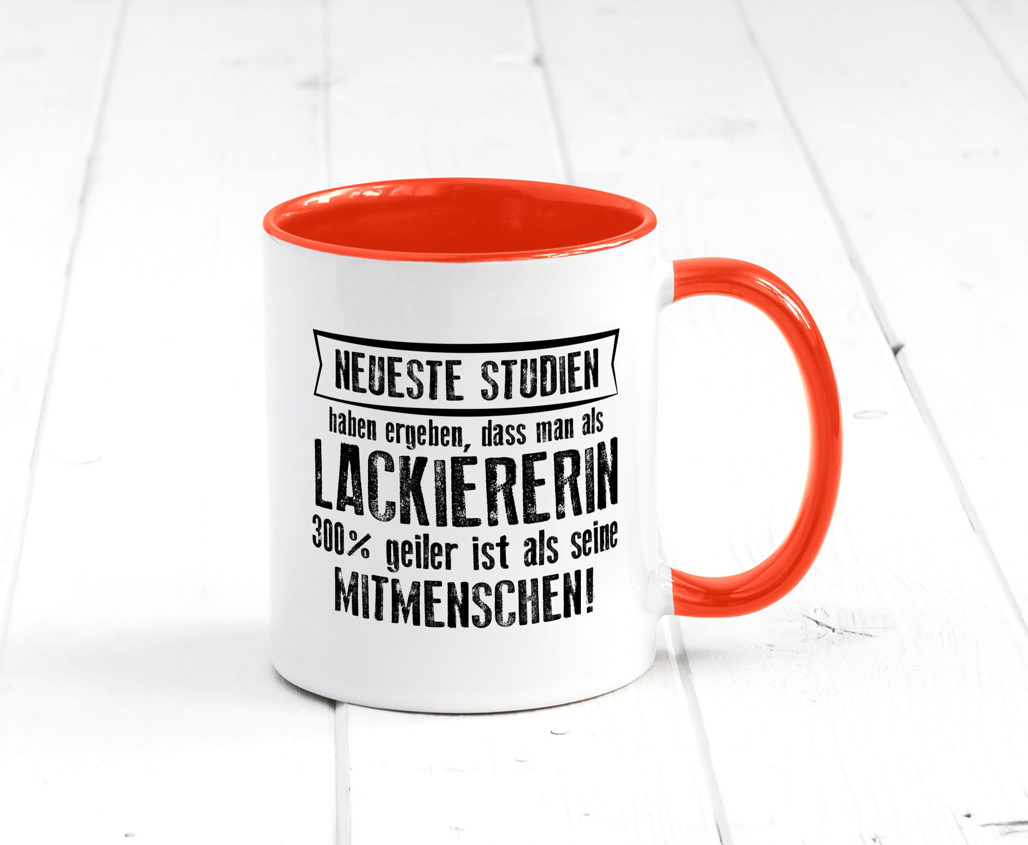 Neuste Studien: Lackiererin | lackieren Humor Geschenkidee Tasse