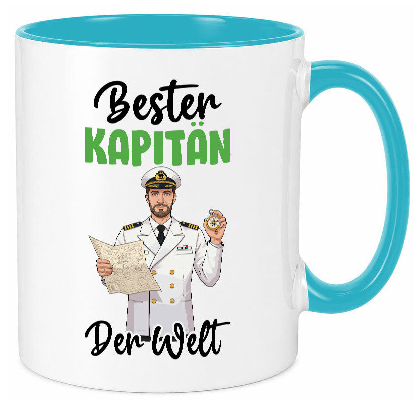 Bester Kapitän | Schiffskapitän Schiff v2 Geschenk Humor Geschenkidee lustiger Tasse