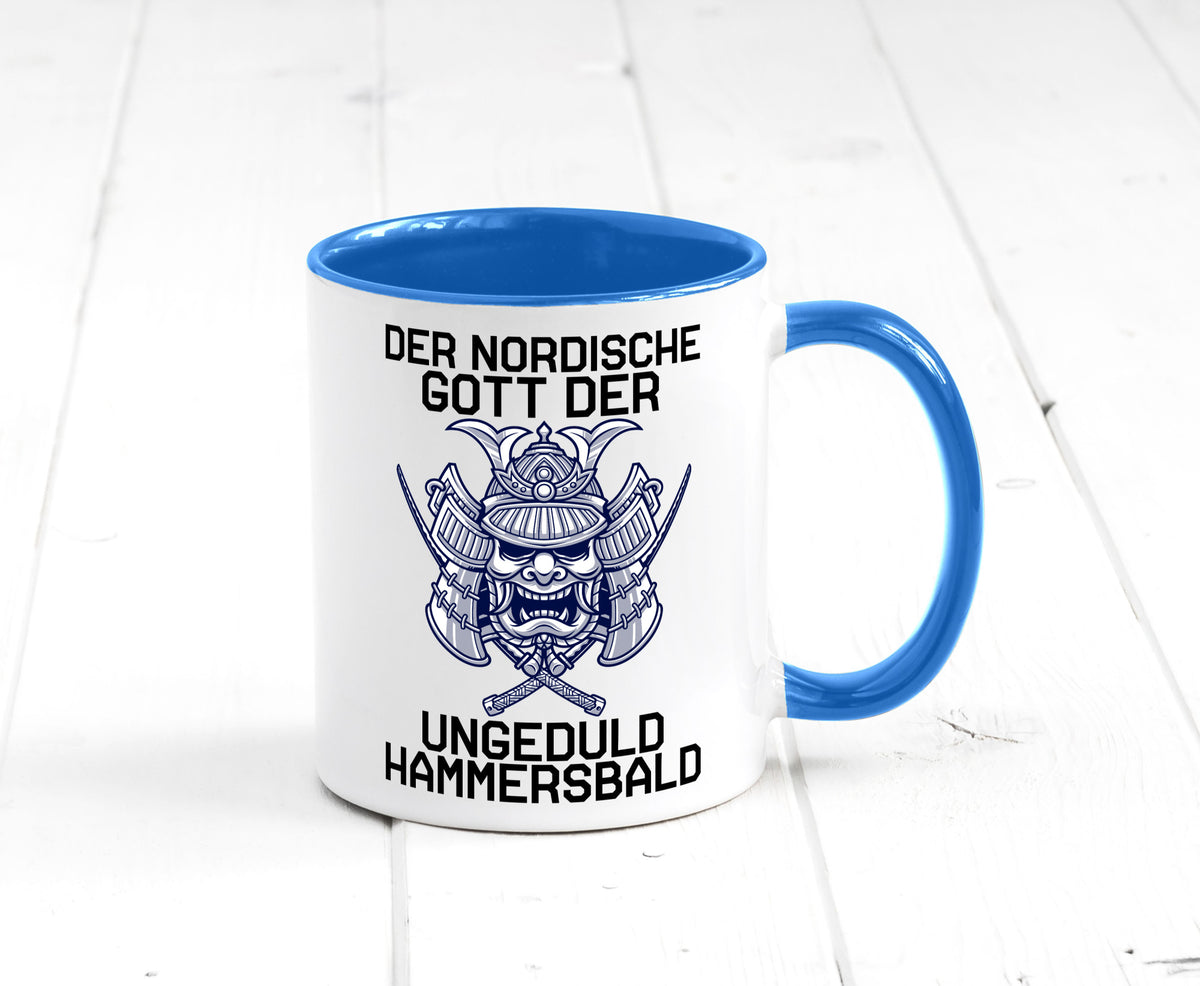 Nordischer Gott der Ungeduld | Mythologie Wikinger lustig Humor Geschenkidee Tasse