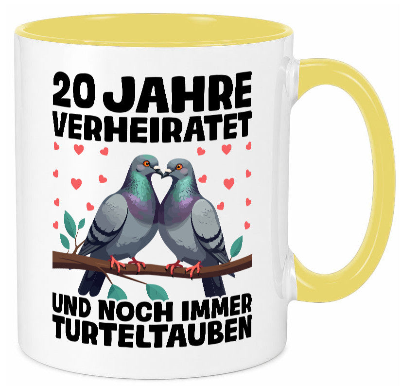 20 Jahre verheiratet | Turteltauben Ehe Ehepaar lustig Humor Geschenkidee