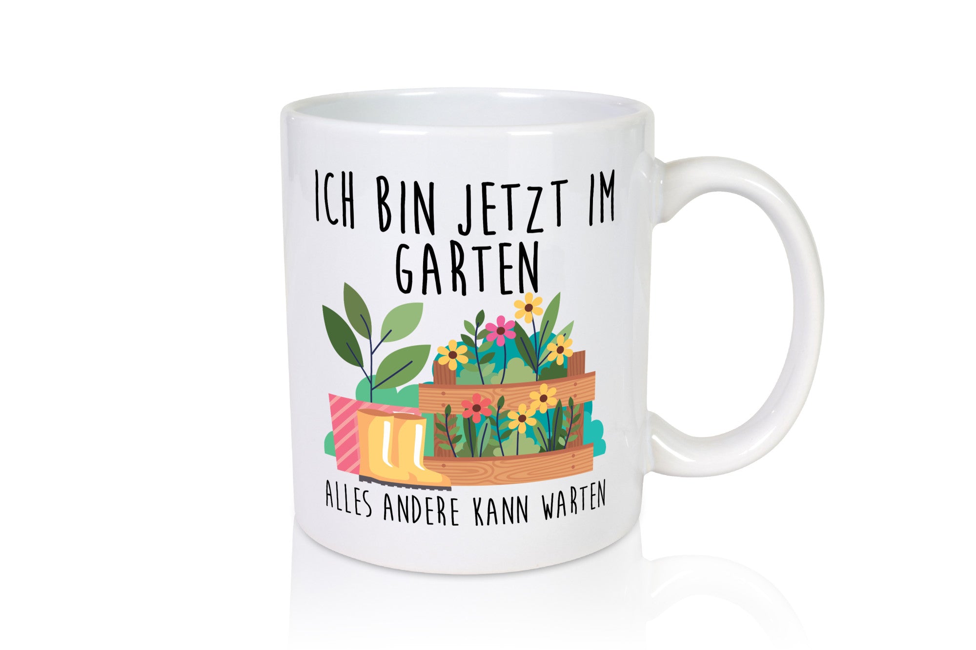Ich bin im Garten alles andere kann warten | Gärtner lustiger Spruch Geschenk