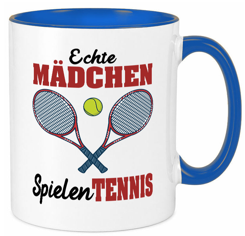 Echte Mädchen Spielen Tennis | Sport Geschenkidee Humor Tasse