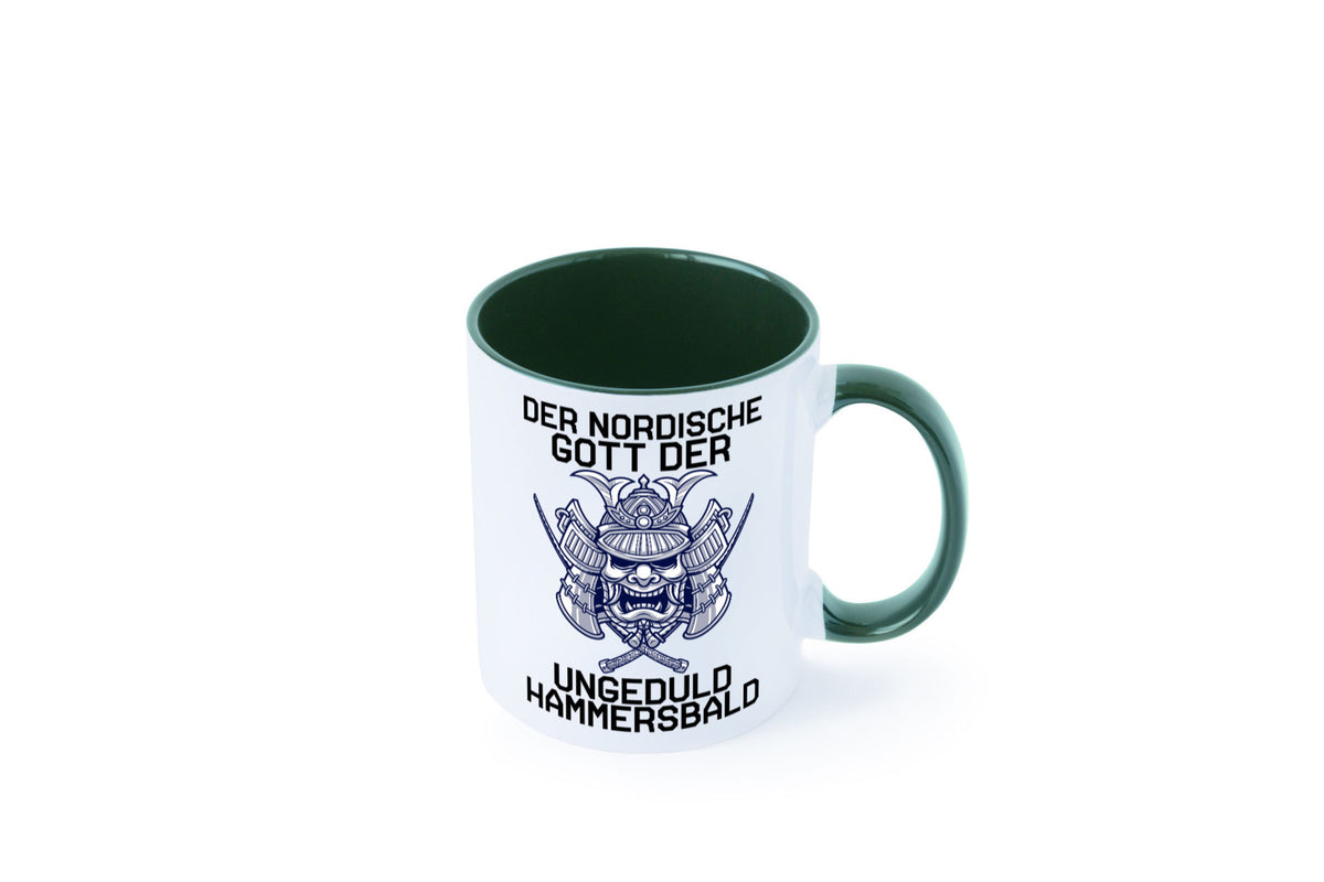 Nordischer Gott der Ungeduld | Mythologie Wikinger lustig Humor Geschenkidee Tasse