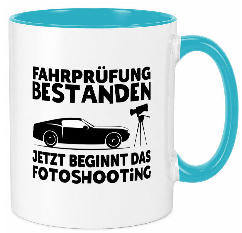 Fahrprüfung bestanden | Autofahren Führerschein Geschenk Humor Geschenkidee Tasse