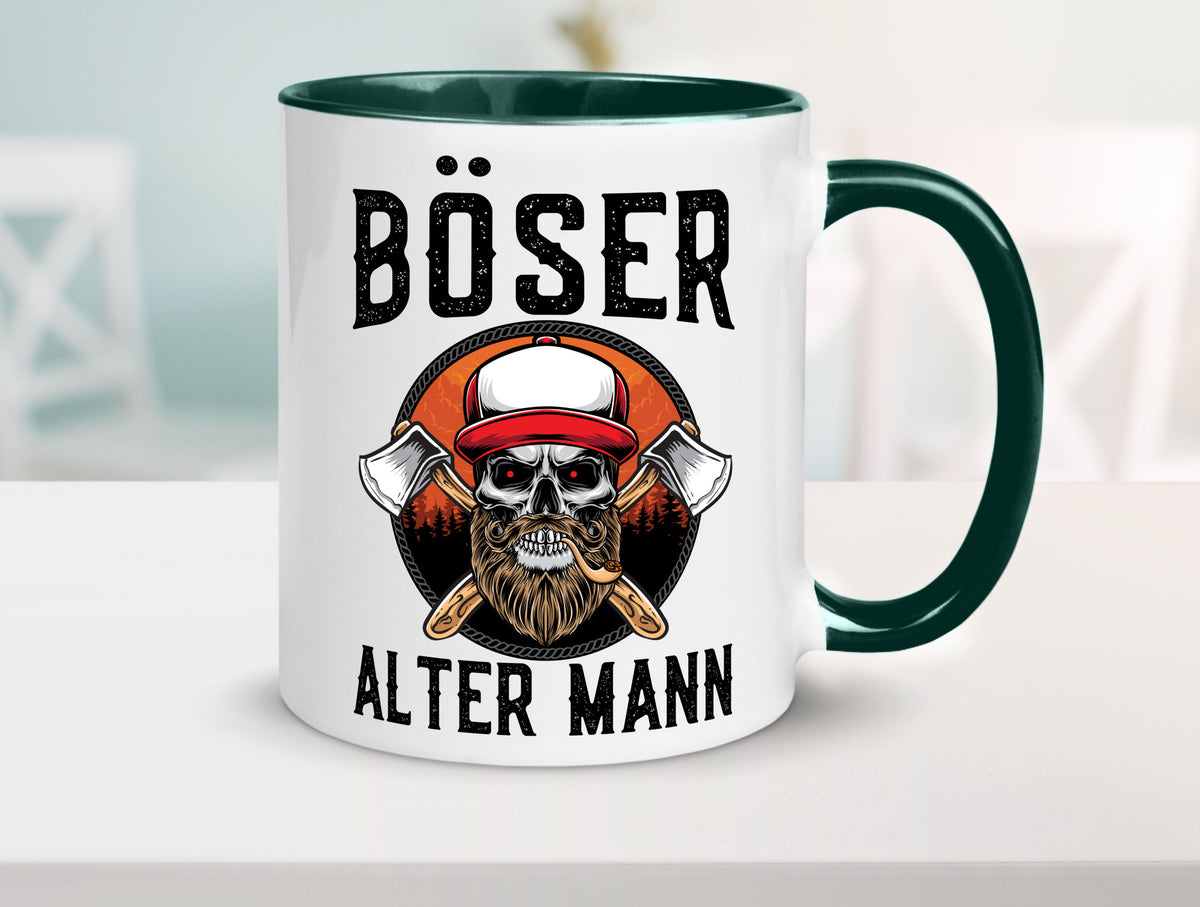 Böser alter Mann Humor Geschenkidee Tasse