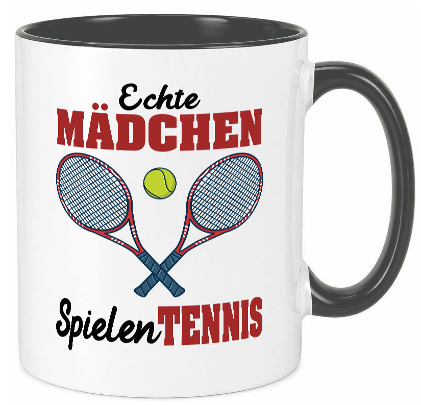 Echte Mädchen Spielen Tennis | Sport Geschenkidee Humor Tasse