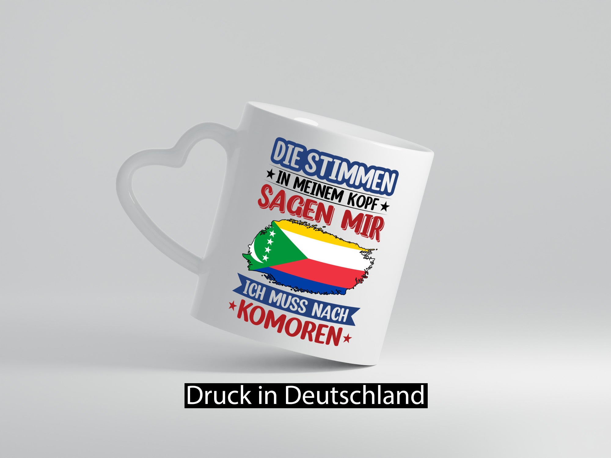 Komoren | Urlaub Stimmen in meinem Kopf Traumland Humor Geschenkidee Tasse