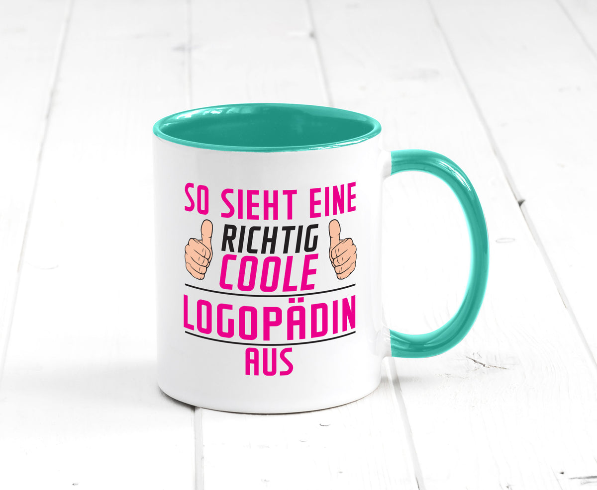 Richtig Coole Logopädin | Sprachtherapie Humor Geschenkidee Tasse