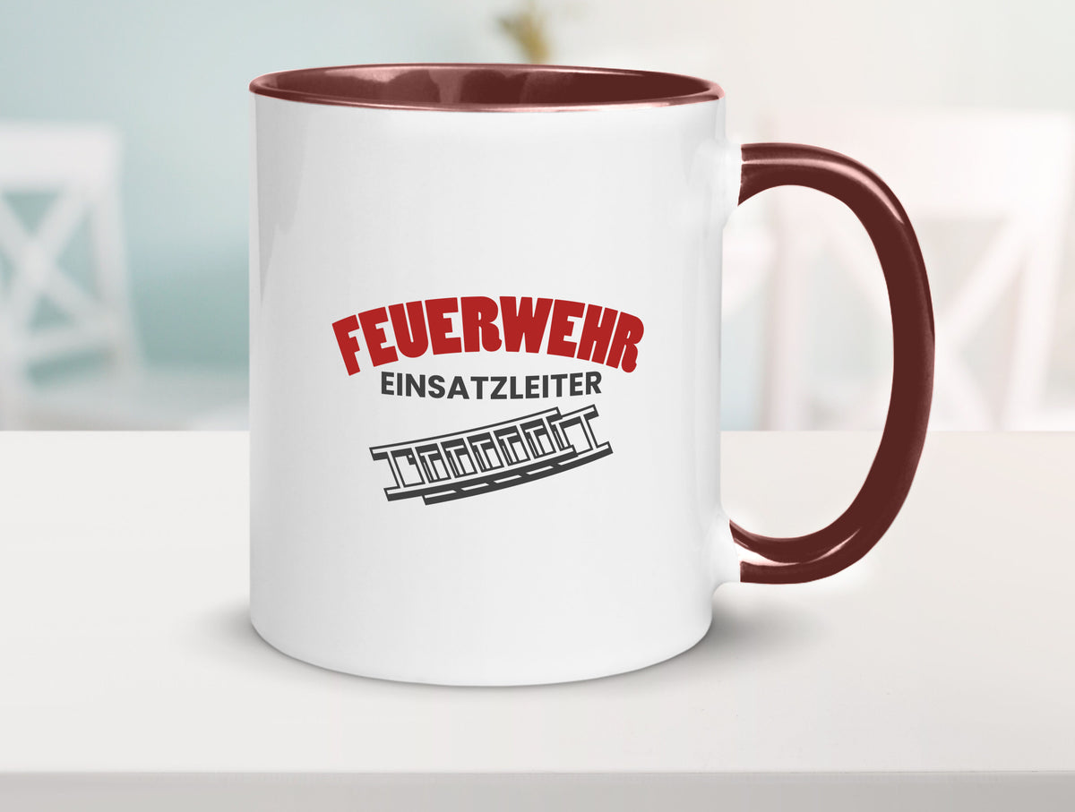 Feuerweher Einsatzleiter | Feuerwehrmann Feuerlöscher Geschenk Humor Tasse