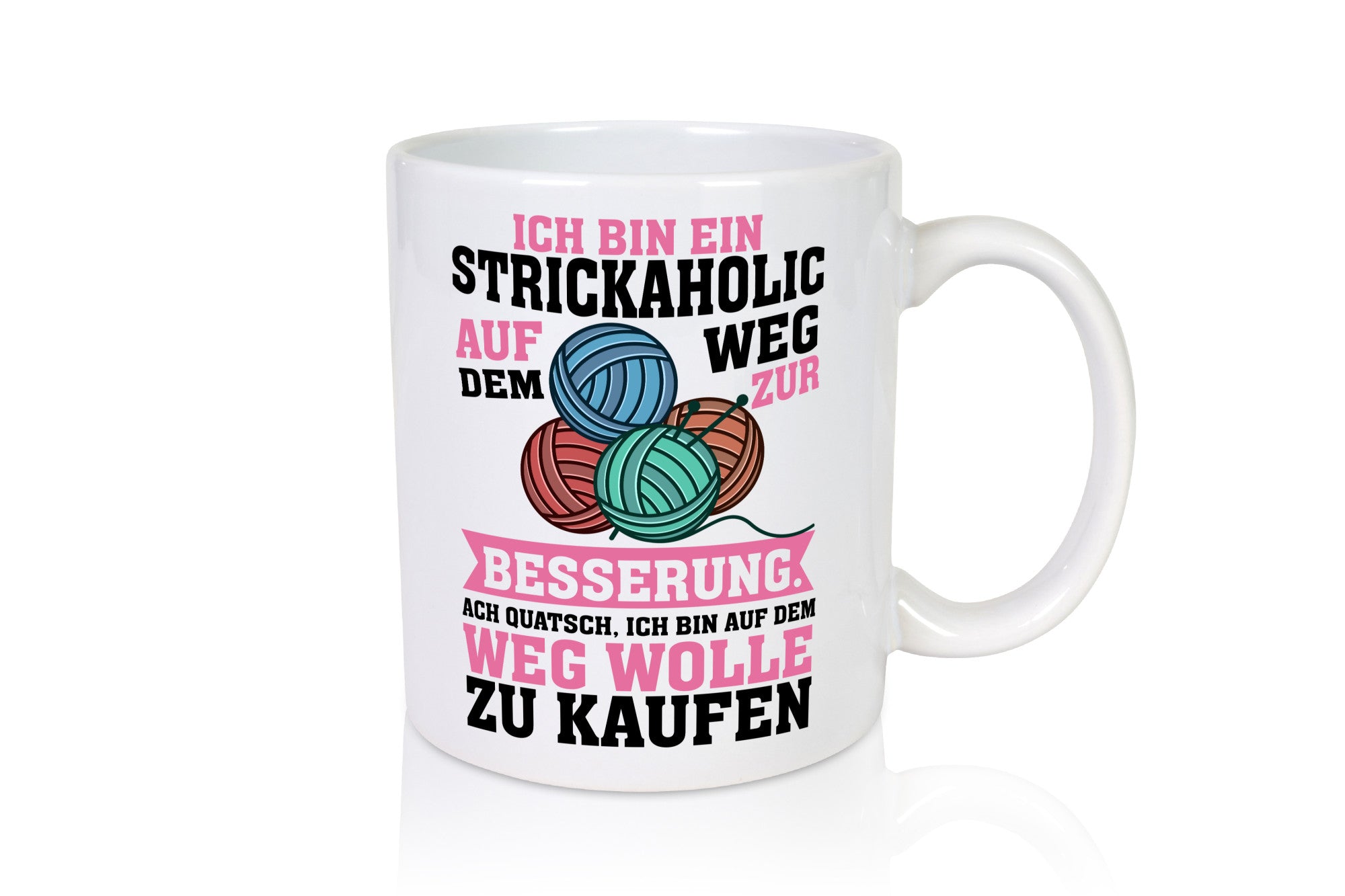 Ich bin ein Strickaholic | Stricken Strickzubehör lustig Humor Geschenkidee