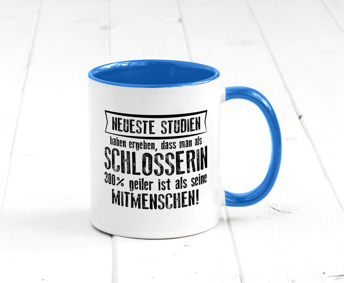 Neuste Studien: Schlosserin | Schlosserei Geschenkidee Humor Tasse