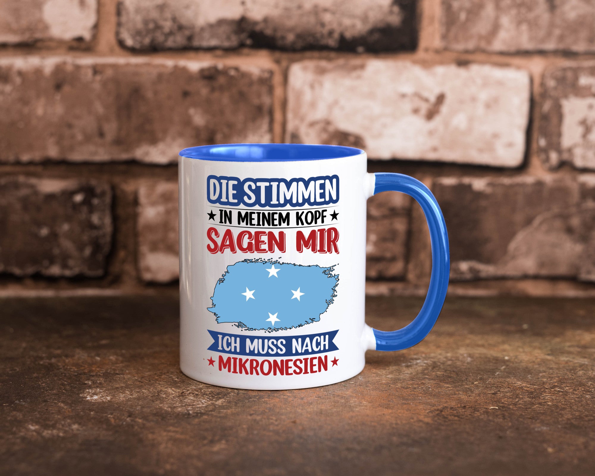 Mikronesien | Urlaub Stimmen in meinem Kopf Traumland Geschenk Humor