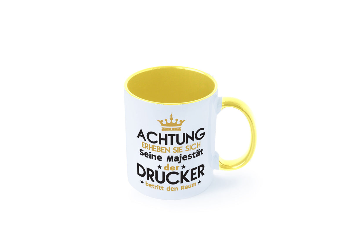 Seine Majestät Drucker | Druckerei Print Medien Geschenkidee Humor Tasse