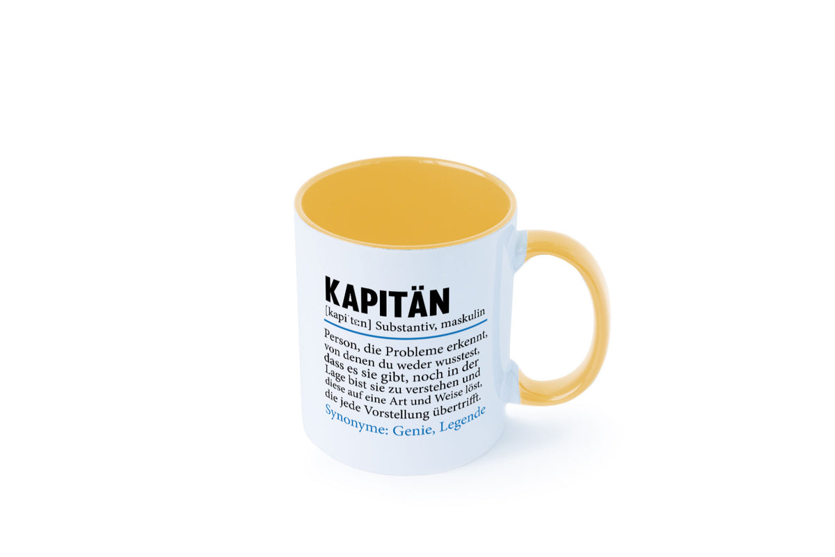 Kapitän | Spruch lustig Schiffskapitän Schiff Geschenk Humor Geschenkidee Tasse
