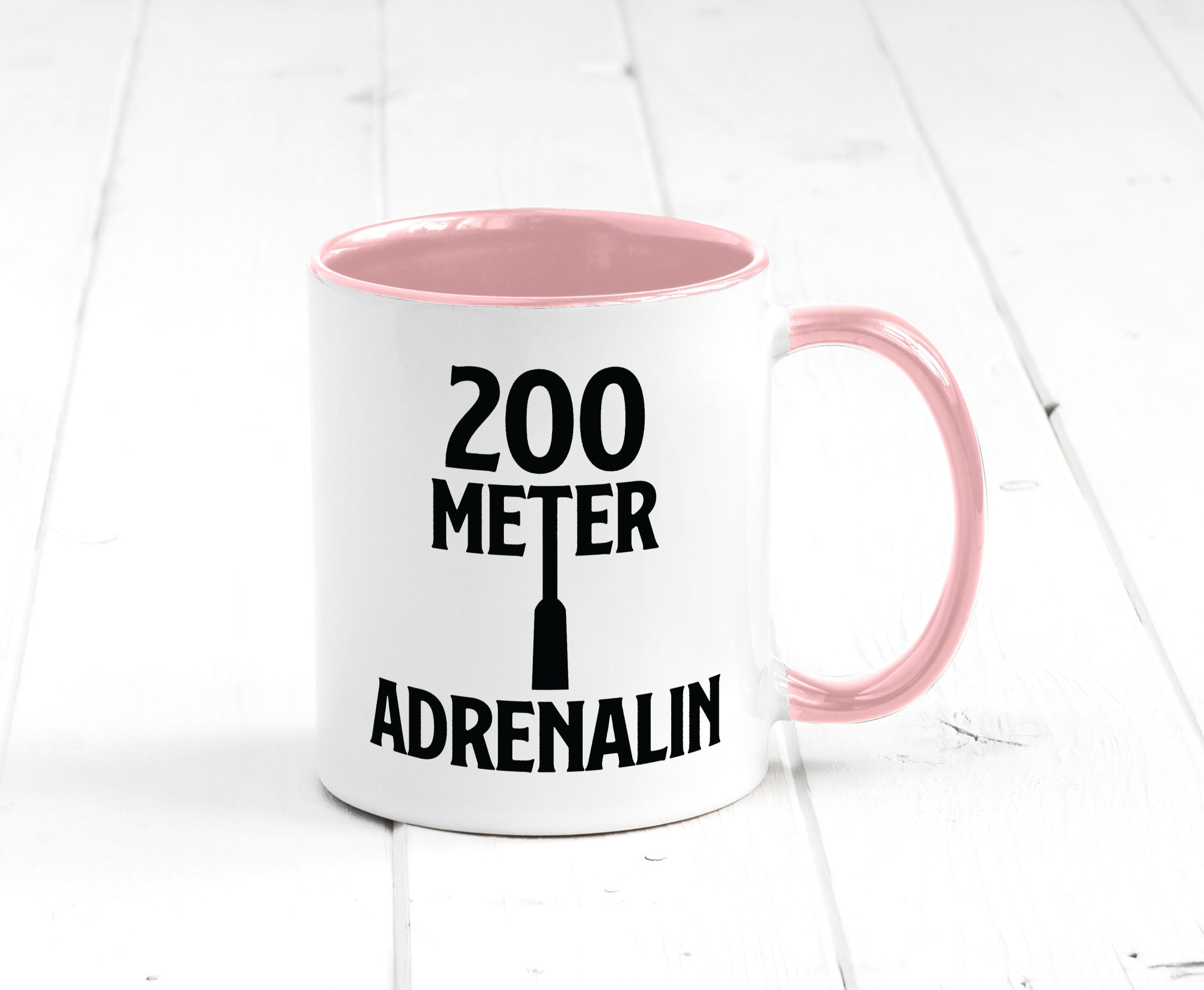 200 Meter Adrenalin v2 lustig Humor Geschenkidee Geschenk Tasse