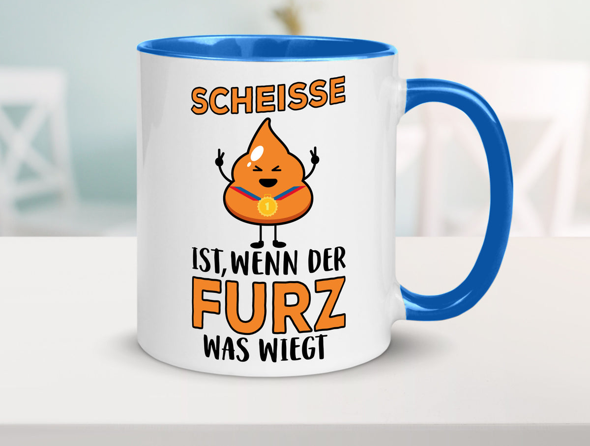 Scheisse ist lustiger Spruch Geschenk Humor Geschenkidee Tasse